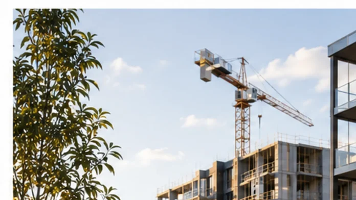 New apartment buildings under construction in Australia, reflecting investor interest in new-build property after negative gearing changes.