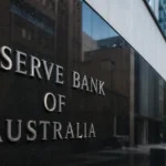 Close-up of the Reserve Bank of Australia building signage in Sydney, representing the RBA’s decision to hold interest rates at 4.35 per cent.