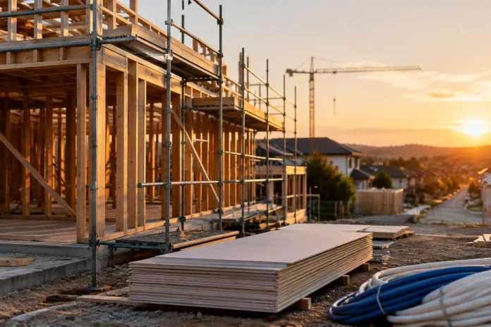 Construction costs lift 1% in a quarter, and new homes feel it first